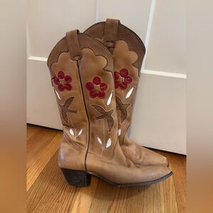 Womens Western Boots Oak Tree Farm Floral Cowboy 9.5